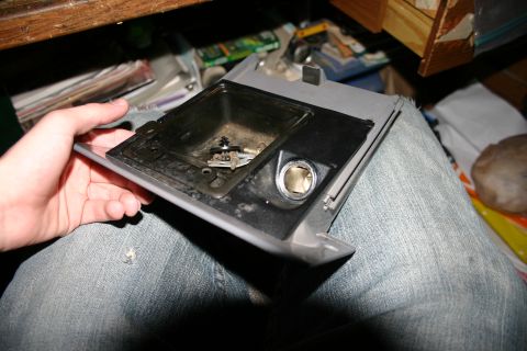1995 Ford Bronco - Stock ashtray removed from dash.