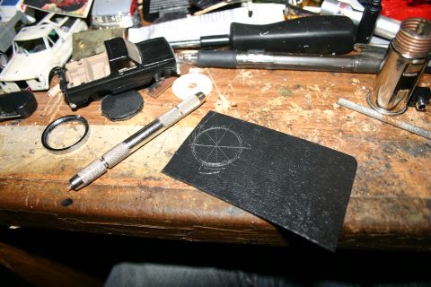 1995 Ford Bronco - Cutting the black piece out.