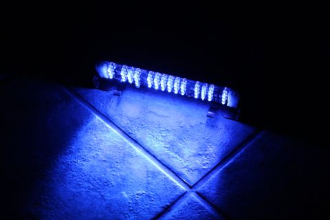 2003 Ford Crown Victoria - Federal Signal Blue LEDs naked.