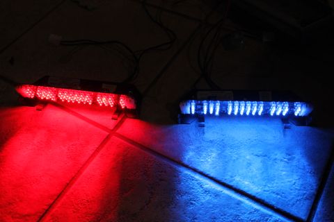 2003 Ford Crown Victoria - Federal Signal LEDs naked.