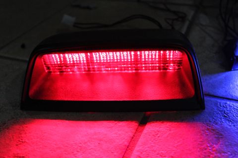 2003 Ford Crown Victoria - Federal Signal Red LEDs in Ford OEM CHMSL with red lens.