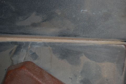 1982 Ford Bronco - Dusty interior paneling is visible in this close-up shot.