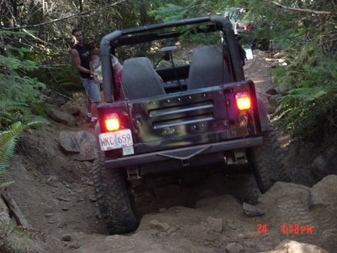 1989 Ford Bronco - I am holding Cassius so Frank can finish the hill