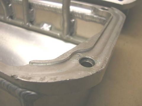 1972 Ford Ranchero - flanges are milled to retain gaskets and bolt holes have steel inserts