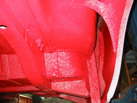 1978 Ford Bronco - stage 6 A color matched bedliner was used on the underside of the body. Made by raptor this was tintable liner that will not look stupid wh…