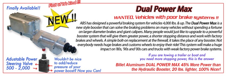 Aluminum brake booster and adjustable steering valve
