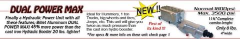 1990 Ford Bronco - This hydraulic power unit is described as ideal for Hummers and trucks, offering increased pressure and reduced weight.