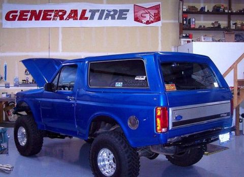1984 Ford Bronco - in the race shop