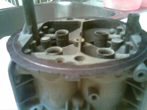 1972 Ford Ranchero - Close-up of a carburetor's top, revealing its internal structure and four intake ports.