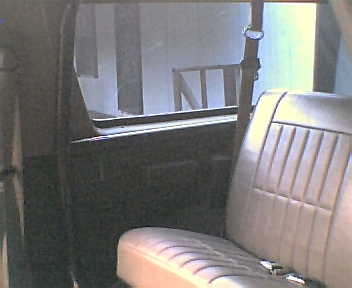 1994 Ford Bronco - Interior shot of back (notice the roll bar).