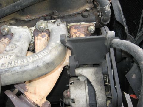 1981 Ford Bronco - The alternator and smog pump bracket on some years gets in the way of the intake. Fortunately, mine didn't have any clearance issues.
