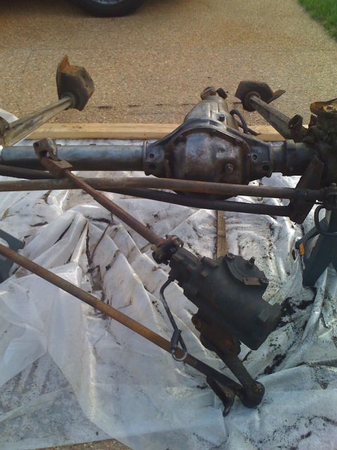 1992 Ford Bronco - This image shows a disassembled front axle and steering system, not a complete vehicle.
