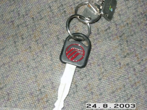 1998 Mercury Sable - Vinyl lining on the key indention... looks pretty good.
