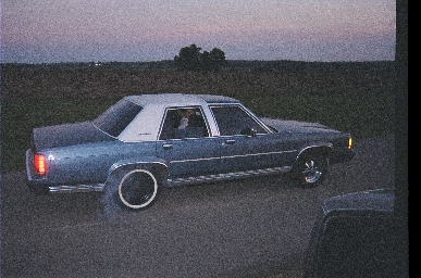 1988 Ford Crown Victoria - Me and my buddy decided to head out to "Burnout Lane" and roast some old tires. I threw on a donut and smoked it pretty good (only needed o…
