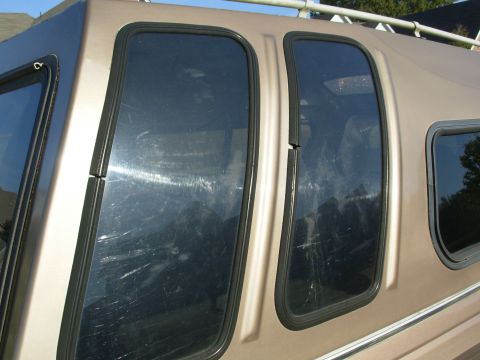 1997 Chevrolet Silverado 3500 - Camper window gaskets are shrinking. They have now been sealed with RightStuff. (See later pics) SOLD 1997 Chevy K3500 Silverado 205Kmi 4WD…