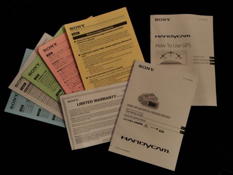 1993 Ford Taurus - A collection of Sony Handycam manuals and warranty information, including guides for HDR-XR100/XR101/XR200/XR200V models.