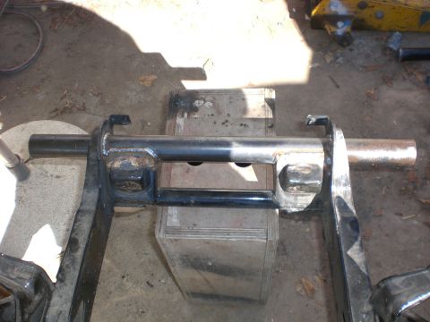 1981 Honda 250 R - New tube welded in and ready for paint and finish the build