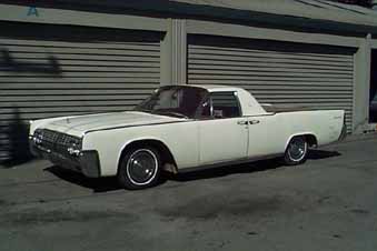 1972 Ford Ranchero - This custom pickup truck appears to be a modified Lincoln Continental, not a Ford Ranchero.