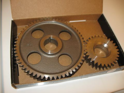 1981 Ford Bronco - A new set of Comp timing gears. The fact that the 300 doesn't have a timing chain to stretch/break, etc. is just another addition to the li…