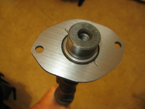 1981 Ford Bronco - Checking for clearance between the plate and the spacer. The spacer is only very, very slightly thicker than the plate, like .005" inches.
