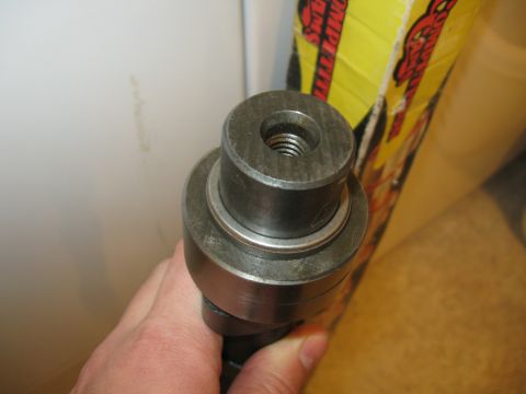 1981 Ford Bronco - Test fitting the spacer.