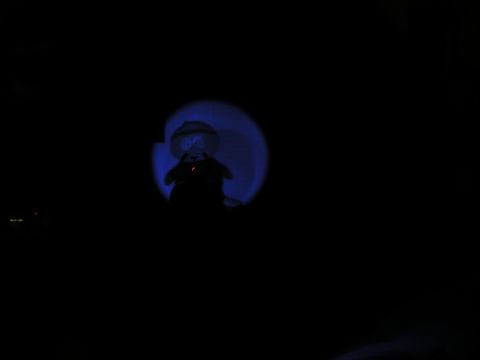 1996 Ford Bronco - A stuffed toy is visible under a blue light, with a website watermark at the bottom right.