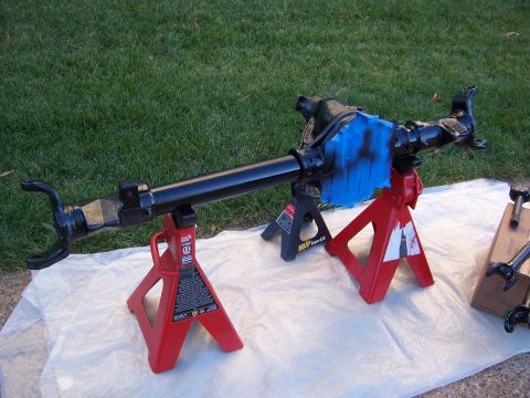 1992 Ford Bronco - Front axle assembly for a Ford Bronco, painted and prepped for installation.
