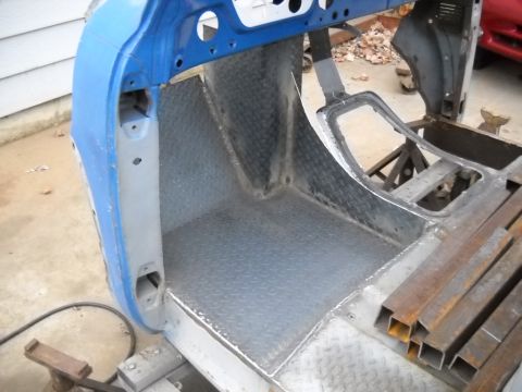 1954 Ford F-100 - 11-10-2010: Today I got the other two panels welded in. My welds are slowly getting a little better. Still some ugly welds! I still need to…