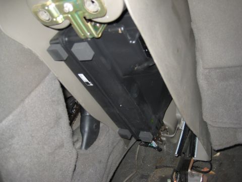 2005 Jeep Wrangler - Close-up of an under-dash automotive component, likely related to HVAC or electronics.