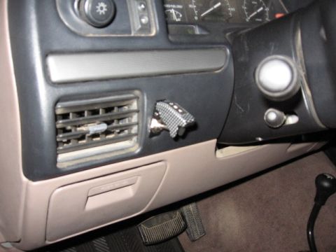 1995 Ford Bronco - switch on. just flip the protector back down to turn off the switch underneath.