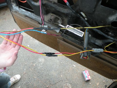 1986 Ford Bronco - Power is supplied through the yel/blk and red/blk wires. Blue is ground. Yellow/Red & Red/Yellow go to motor wiring harness. Put yel/blk &…
