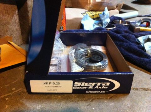 1989 Ford Bronco - A Sierra Gear & Axle installation kit is shown, labeled as a 10.25" Ford Mini Kit.
