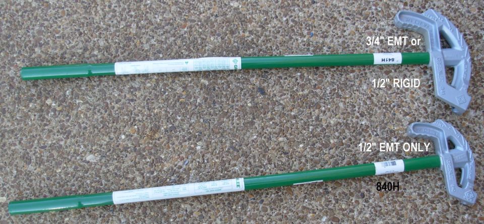 Greenlee Conduit Benders 1/2 & 3/4"
Like new