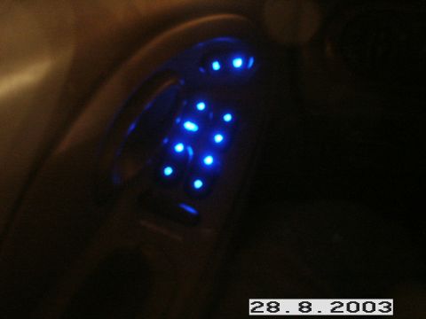 1998 Mercury Sable - Custom window and lock controls (Blue LED's)
