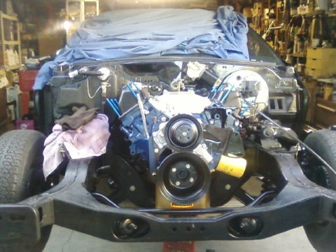 1972 Ford Ranchero - engine is in at last
