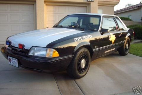 1991 Ford LTD Crown Victoria - This Ford Mustang is marked as a Texas State Trooper vehicle.