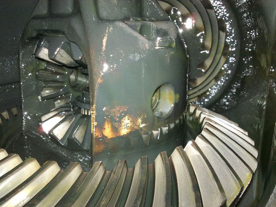 pinion shaft out.