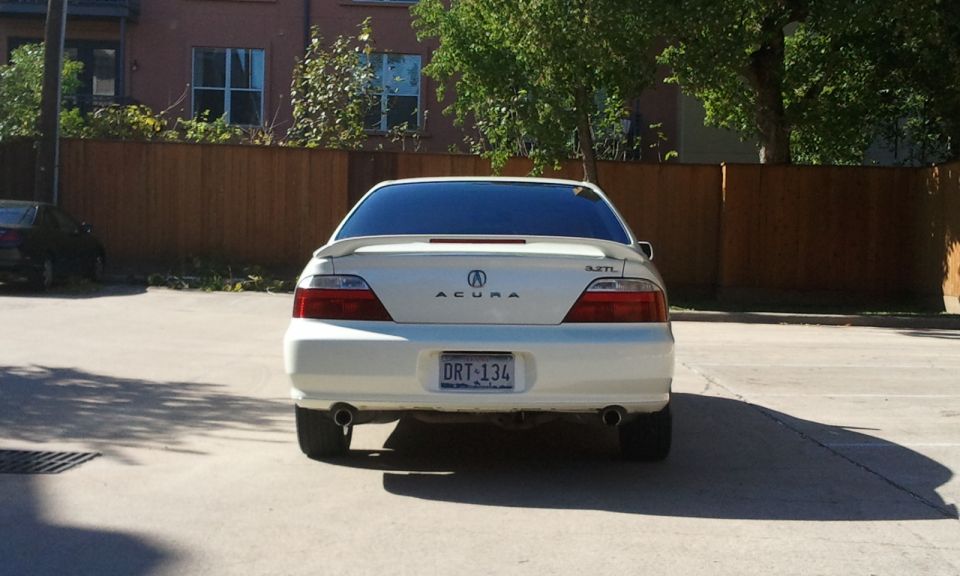 2003 Acura TL rear view with license plate DRT-134