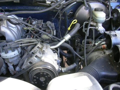 1991 Ford Bronco - Nothin left but the compressor.