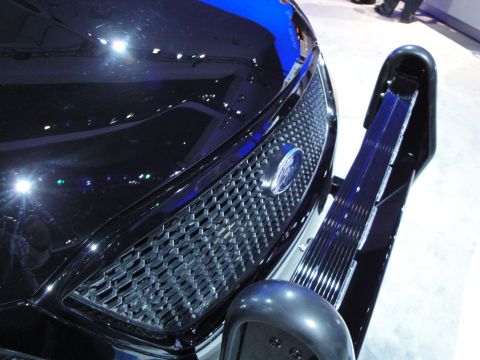 1993 Ford Taurus - Front grille and bull bar on a black 2010 Ford Taurus.