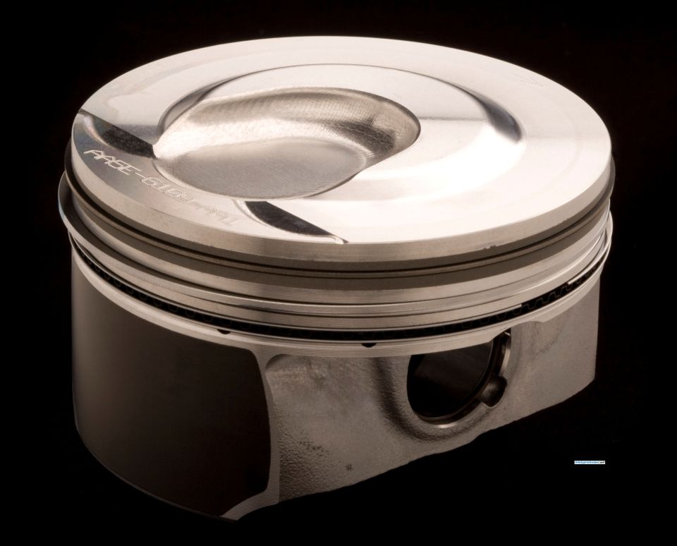 Piston with engraved text 'PASE-616-419'