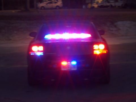 2006 Dodge Charger - This photo taken prior to installing another 10 head Federal Solaris in the upper rear window.