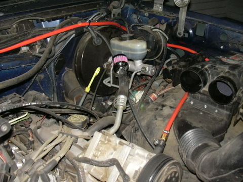 1991 Ford Bronco - Hose routing