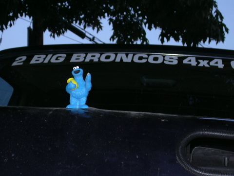 1991 Ford Bronco - COOKIE!!!!! And the new 2Big sticker. ;o)