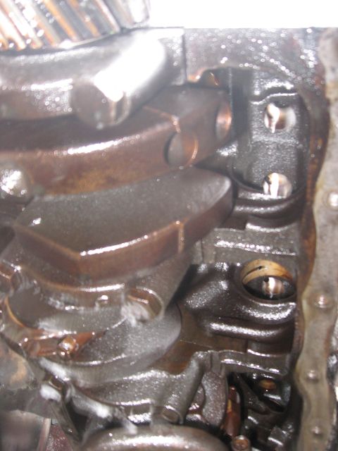 1981 Ford Bronco - The cam bearings are now visible and accessible.