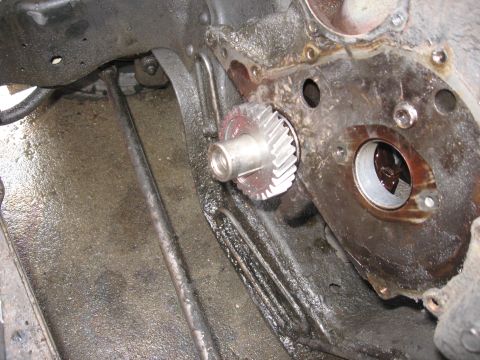 1981 Ford Bronco - A little time in the oven at 300* and a little grease helped it to slide on pretty far.