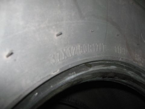 1968 Ford Mustang - The tire sidewall displays its size and a DOT code indicating it was manufactured in the 11th week of 2007.