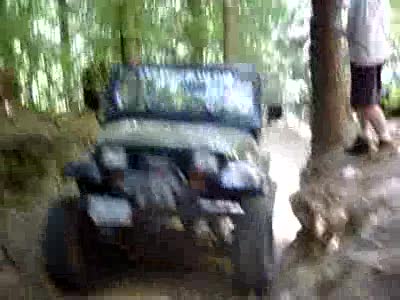 1995 Jeep Wrangler - The Jeep in a violent ride up Saddle Up....