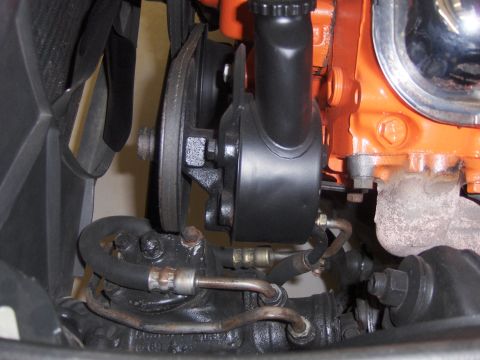 1970 Chevrolet Camaro - Power steering pump and rack and pinion assembly shown in detail.