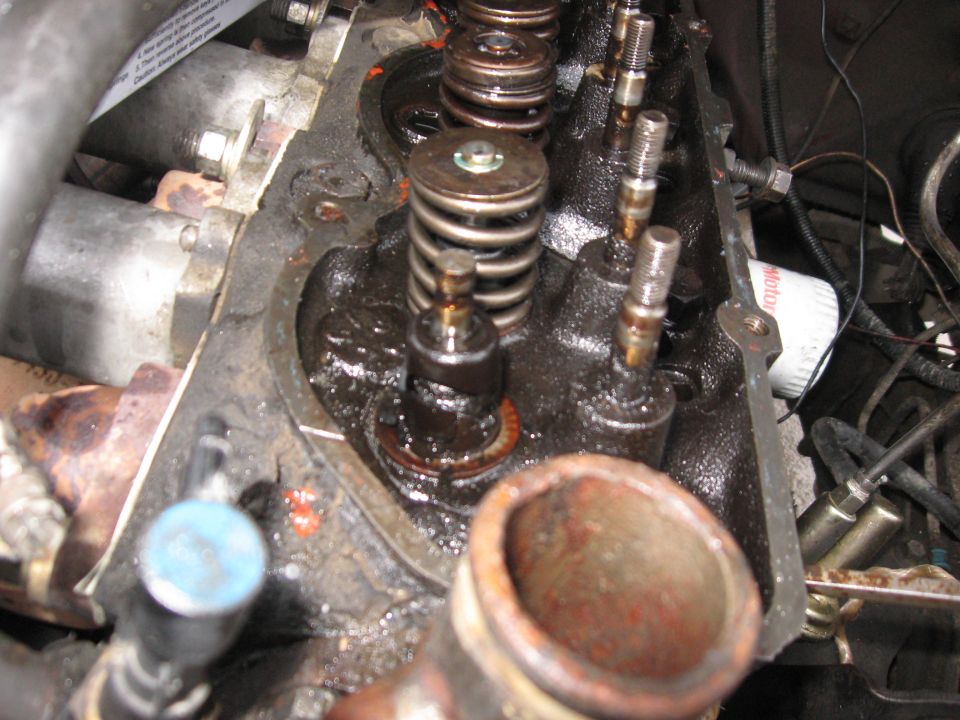 More broken and brittle original valve seals.